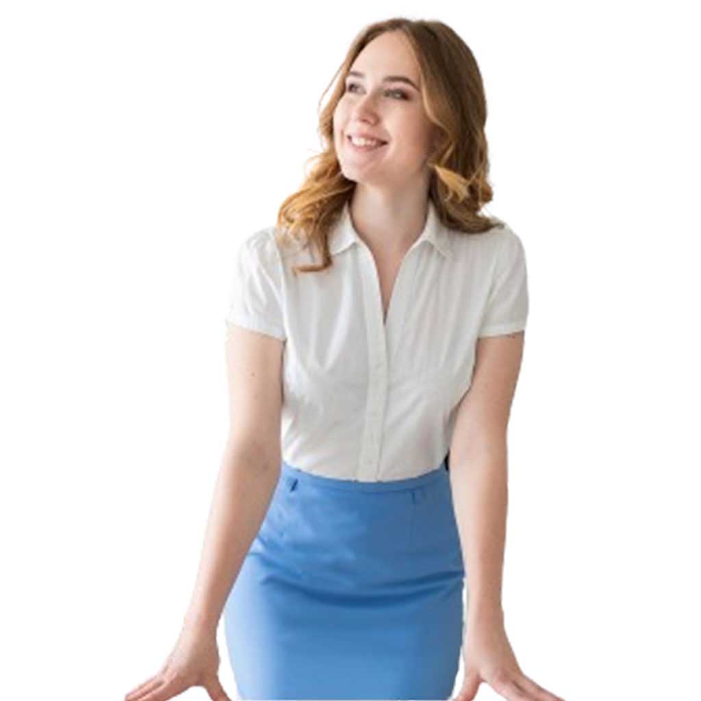 White Chambray Dress – Image 2